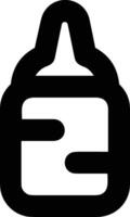 Bottle drink icon symbol image. Illustration of the drink water bottle glass design image vector