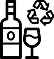 Bottle drink icon symbol image. Illustration of the drink water bottle glass design image vector