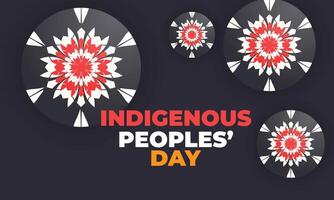 Indigenous Peoples Day. background, banner, card, poster, template. illustration. vector