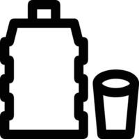 Bottle drink icon symbol image. Illustration of the drink water bottle glass design image vector