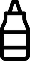 Bottle drink icon symbol image. Illustration of the drink water bottle glass design image vector