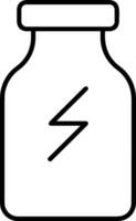 Bottle drink icon symbol image. Illustration of the drink water bottle glass design image vector