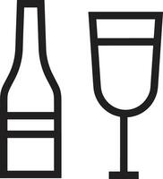 Bottle drink icon symbol image. Illustration of the drink water bottle glass design image vector