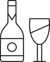 botella bebida icono símbolo imagen. ilustración de el bebida agua botella vaso diseño imagen vector