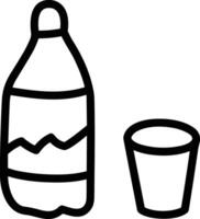 Bottle drink icon symbol image. Illustration of the drink water bottle glass design image vector