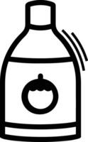 Bottle drink icon symbol image. Illustration of the drink water bottle glass design image vector