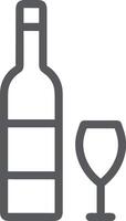 Bottle drink icon symbol image. Illustration of the drink water bottle glass design image vector