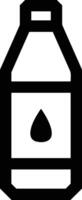 Bottle drink icon symbol image. Illustration of the drink water bottle glass design image vector