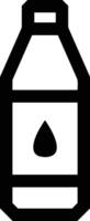 Bottle drink icon symbol image. Illustration of the drink water bottle glass design image vector