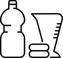 Bottle drink icon symbol image. Illustration of the drink water bottle glass design image vector