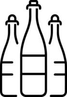 Bottle drink icon symbol image. Illustration of the drink water bottle glass design image vector