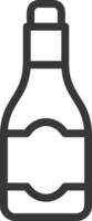 Bottle drink icon symbol image. Illustration of the drink water bottle glass design image vector