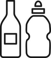 Bottle drink icon symbol image. Illustration of the drink water bottle glass design image vector