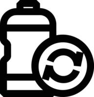 Bottle drink icon symbol image. Illustration of the drink water bottle glass design image vector