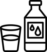 Bottle drink icon symbol image. Illustration of the drink water bottle glass design image vector