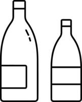 Bottle drink icon symbol image. Illustration of the drink water bottle glass design image vector