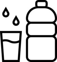 Bottle drink icon symbol image. Illustration of the drink water bottle glass design image vector