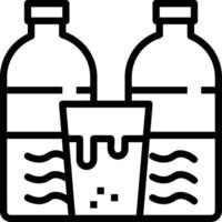 Bottle drink icon symbol image. Illustration of the drink water bottle glass design image vector