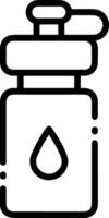 Bottle drink icon symbol image. Illustration of the drink water bottle glass design image vector