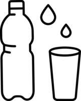 Bottle drink icon symbol image. Illustration of the drink water bottle glass design image vector