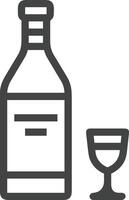 Bottle drink icon symbol image. Illustration of the drink water bottle glass design image vector