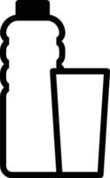 Bottle drink icon symbol image. Illustration of the drink water bottle glass design image vector