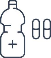 Bottle drink icon symbol image. Illustration of the drink water bottle glass design image vector