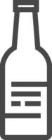 Bottle drink icon symbol image. Illustration of the drink water bottle glass design image vector