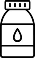 Bottle drink icon symbol image. Illustration of the drink water bottle glass design image vector