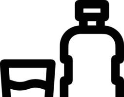 Bottle drink icon symbol image. Illustration of the drink water bottle glass design image vector