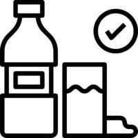 Bottle drink icon symbol image. Illustration of the drink water bottle glass design image vector