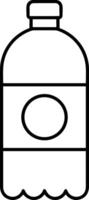 Bottle drink icon symbol image. Illustration of the drink water bottle glass design image vector