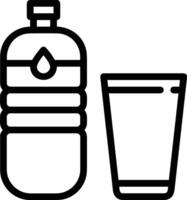 Bottle drink icon symbol image. Illustration of the drink water bottle glass design image vector