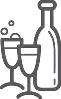 Bottle drink icon symbol image. Illustration of the drink water bottle glass design image vector