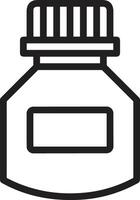 Bottle drink icon symbol image. Illustration of the drink water bottle glass design image vector