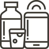 Bottle drink icon symbol image. Illustration of the drink water bottle glass design image vector