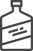 Bottle drink icon symbol image. Illustration of the drink water bottle glass design image vector