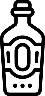 Bottle drink icon symbol image. Illustration of the drink water bottle glass design image