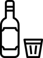 Bottle drink icon symbol image. Illustration of the drink water bottle glass design image vector