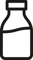 Bottle drink icon symbol image. Illustration of the drink water bottle glass design image vector