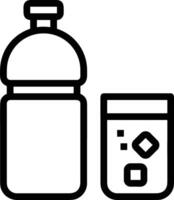 Bottle drink icon symbol image. Illustration of the drink water bottle glass design image vector