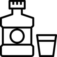 Bottle drink icon symbol image. Illustration of the drink water bottle glass design image vector