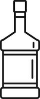 Bottle drink icon symbol image. Illustration of the drink water bottle glass design image vector