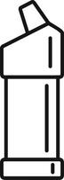 Bottle drink icon symbol image. Illustration of the drink water bottle glass design image vector