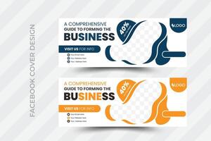 Business and Corporate timeline cover design Template, Banner Template and Web Banner Template Design for Social Media Post vector