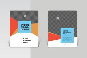 Abstract simple brochure design concept vector