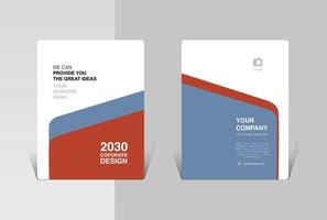 Abstract minimal brochure design vector