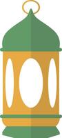 Ramadan Kareem Lantern Decoration with Arabian Design Style. Illustration Icon. vector