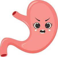 Cute Human Internal Organs Character. Illustration in Cartoon Design. vector