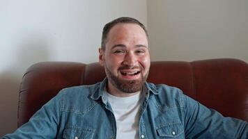 Laughing Man On The Sofa video